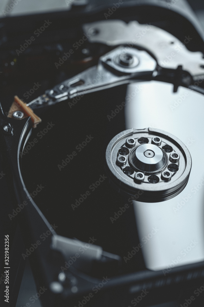 Hard drive internal structure Hard drive internal structure