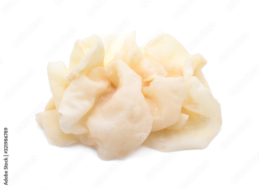 white ear mushroom or white jelly mushroom isolated on white background white ear mushroom or white jelly mushroom isolated on white background