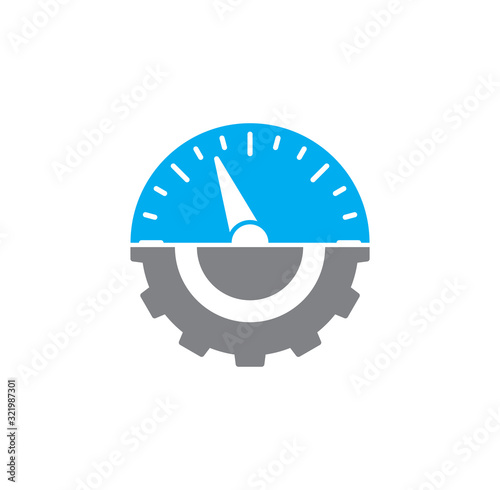 High performance related icon on background for graphic and web design. Creative illustration concept symbol for web or mobile app