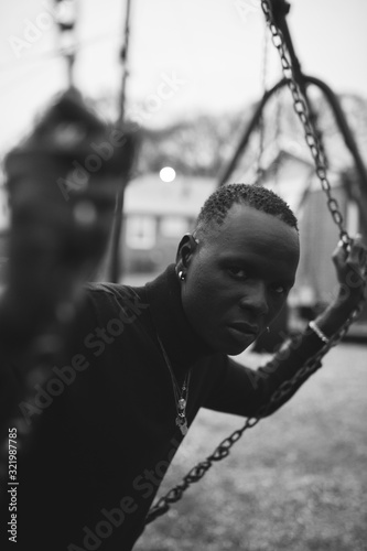 Guy at Park/swing