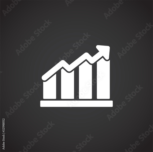 High performance related icon on background for graphic and web design. Creative illustration concept symbol for web or mobile app