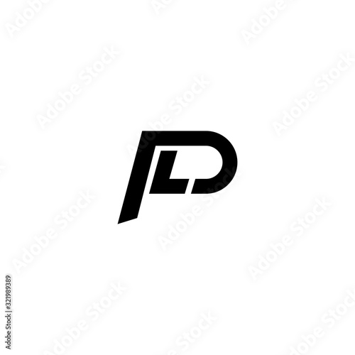 PL P L Logo Design Vector Illustration