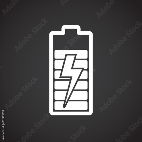 High performance related icon on background for graphic and web design. Creative illustration concept symbol for web or mobile app