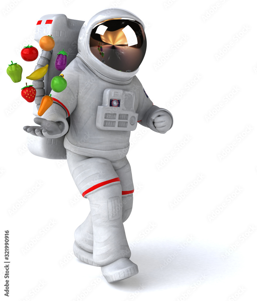 Fun astronaut - 3D Illustration Fun astronaut - 3D Illustration