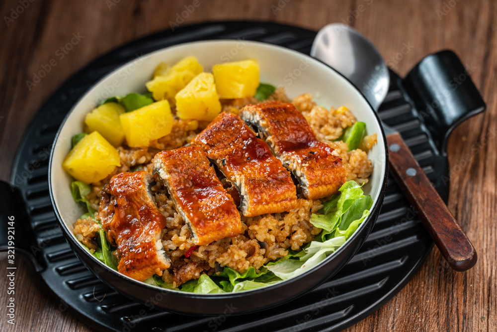 Anago-don(bowl of rice topped with conger eel) Anago-don(bowl of rice topped with conger eel)