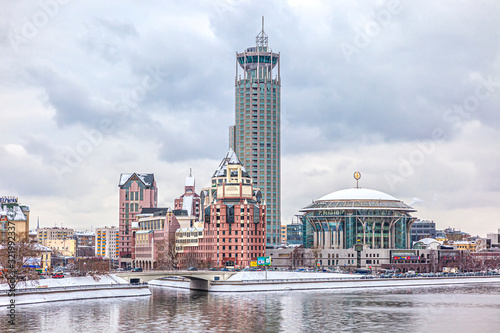 Moscow city. House of Music on the Kosmodamianskaya  Embankment photo