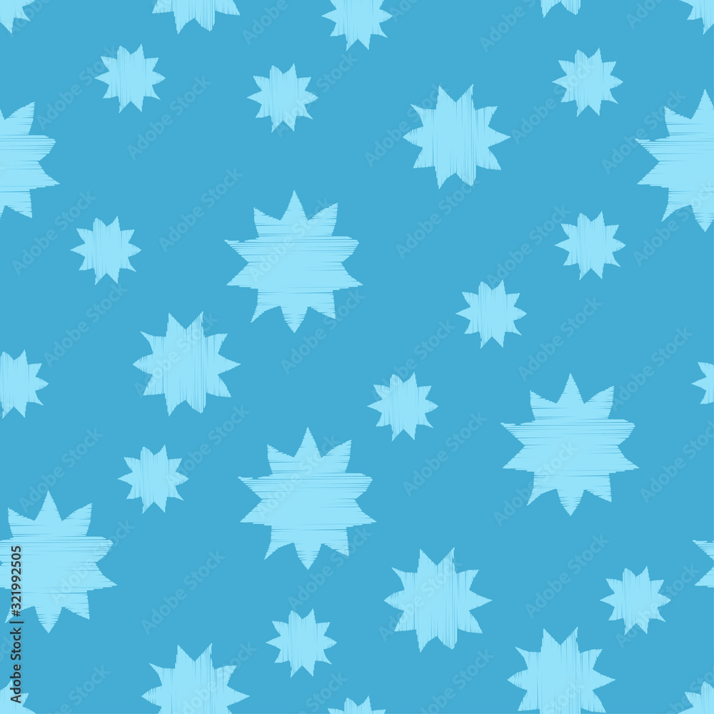 Seamless background with drawn stars. Night sky. Vector illustration for web design or print. Seamless background with drawn stars. Night sky. Vector illustration for web design or print.