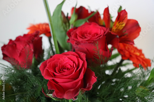 lovely bouquet of red roses