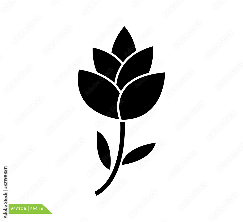 Lotus icon vector logo template Lotus icon vector logo template