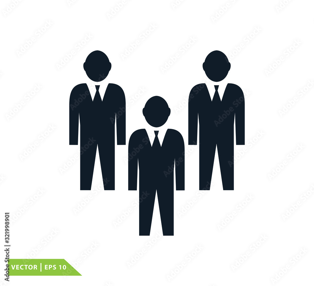 People icon vector logo template People icon vector logo template