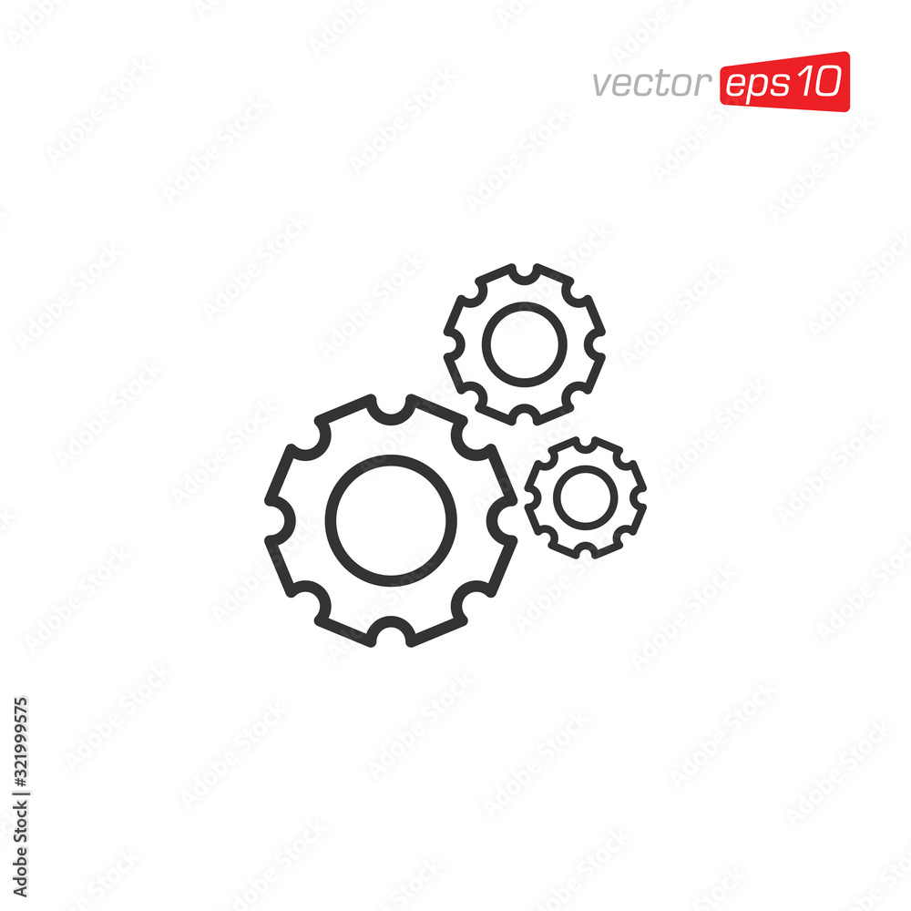 Gear Setting Icon Design Vector Gear Setting Icon Design Vector