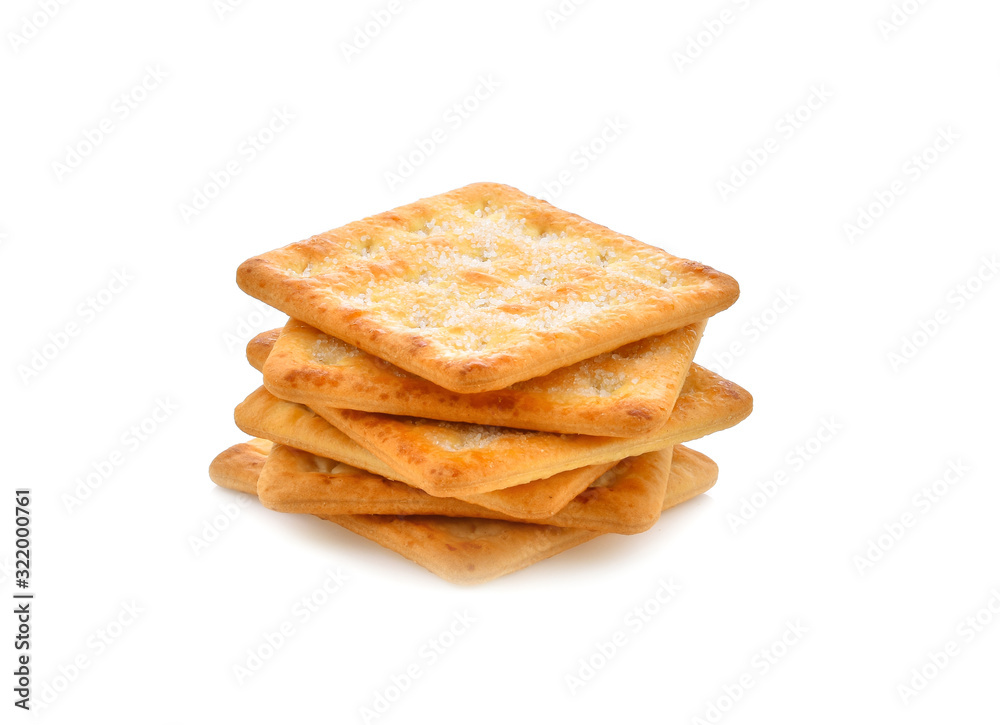 Fototapeta premium cookie piece on white background