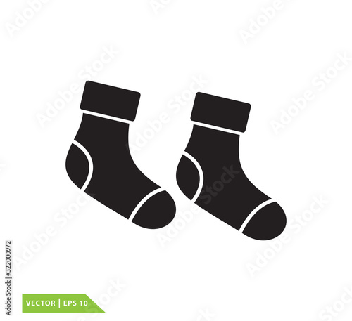 Socks icon vector design template