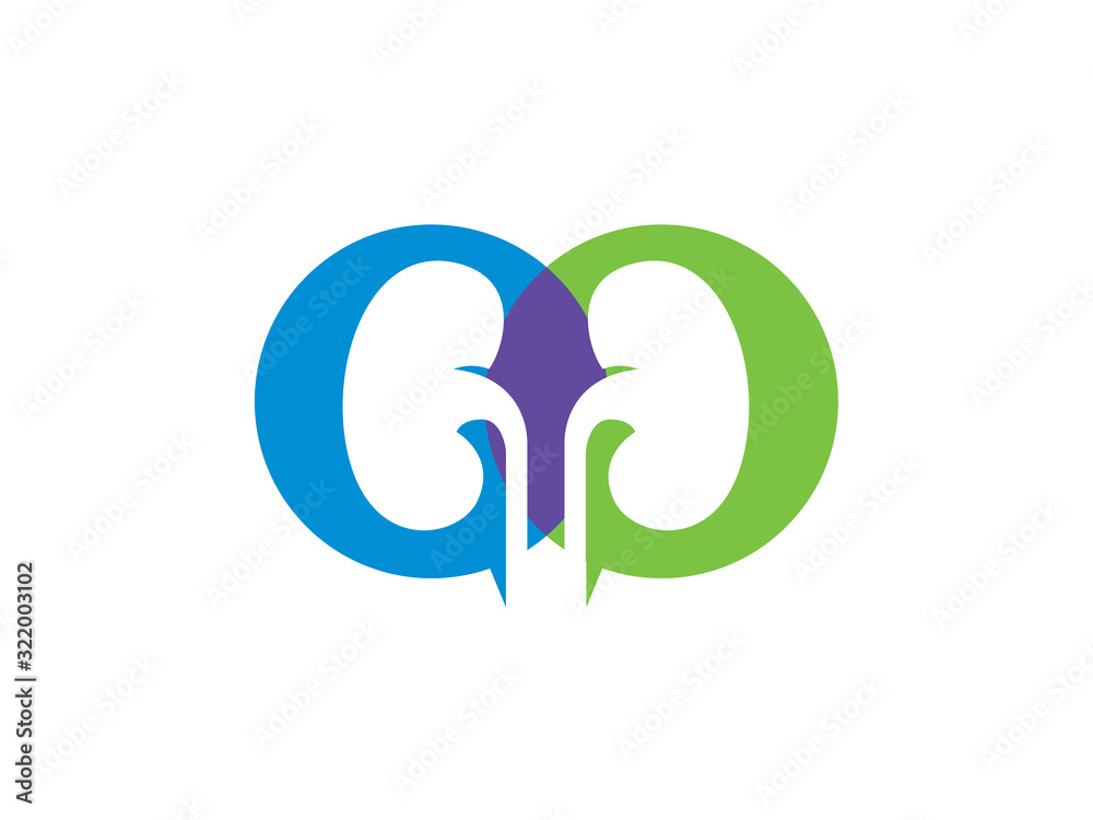 Fototapeta premium Lungs Care Logo Template Design 