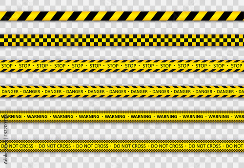 Warning striped line. © Little Monster 2070