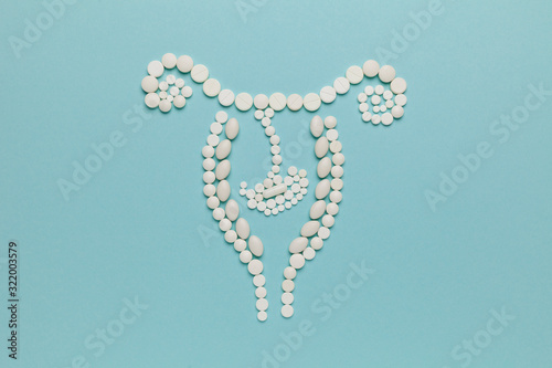Pregnancy Termination Pills. Female contraception, medication abortion.