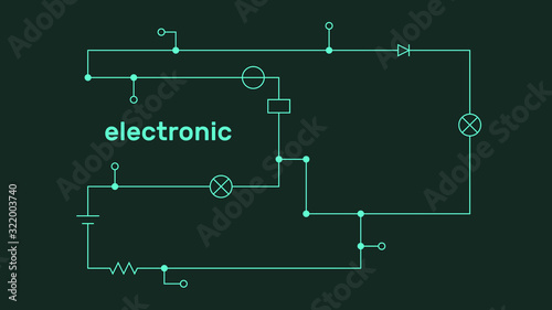 Electronic circuit scheme. ...