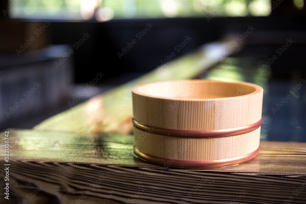 日本の温泉　和風イメージ