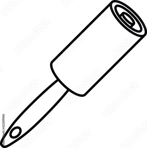 cleaning roller, vector illustration