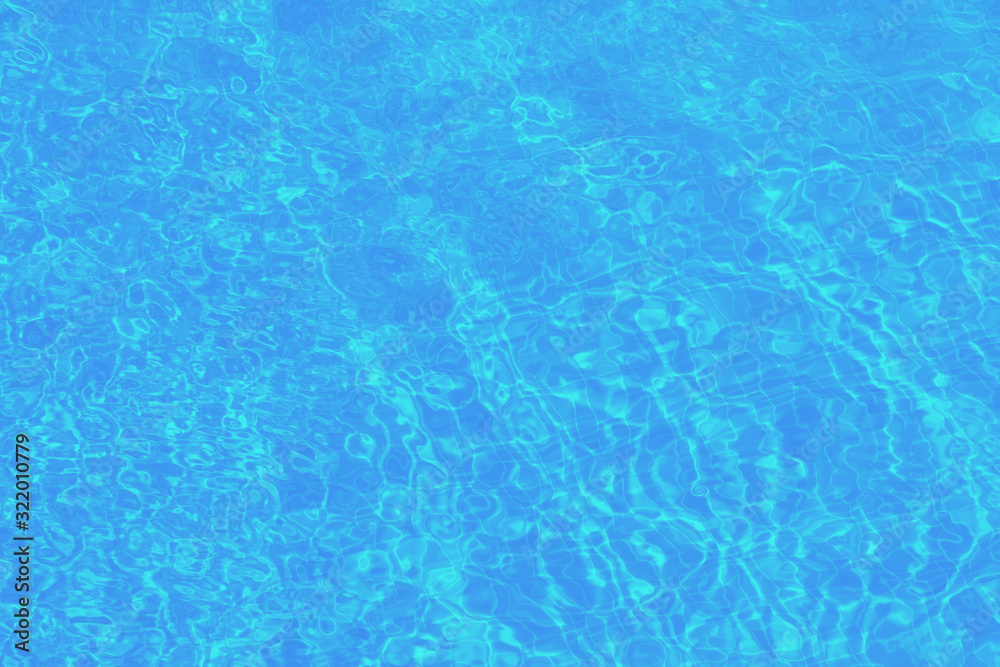 Low contrast pool water background in blue, azure texture