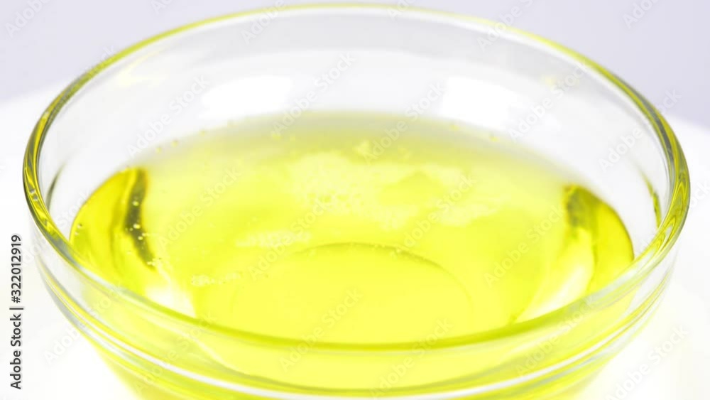Siberian cedar nut oil on a turn table Siberian cedar nut oil on a turn table
