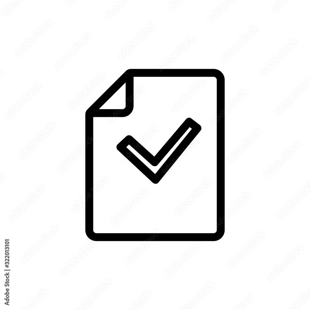 the quiz question answer to the icon vector. Thin line sign. Isolated contour symbol illustration the quiz question answer to the icon vector. Thin line sign. Isolated contour symbol illustration