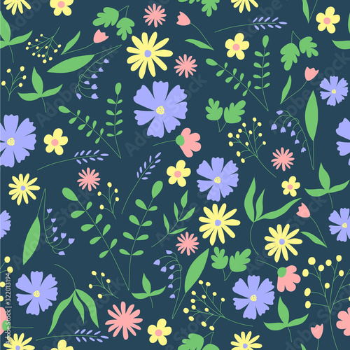 spring flowers pattern set
