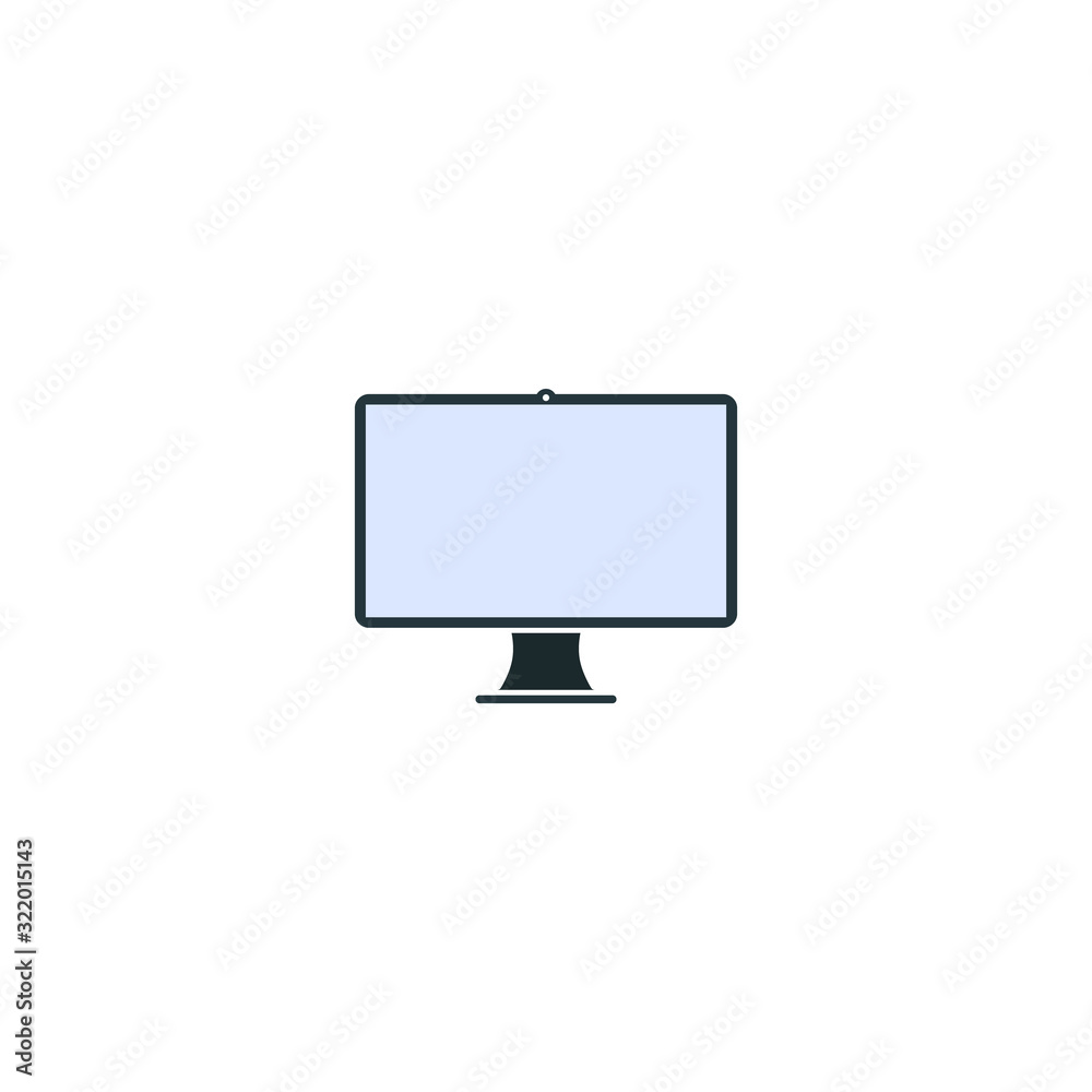 monitor display computer device. vector symbol modern style EPS10 monitor display computer device. vector symbol modern style EPS10