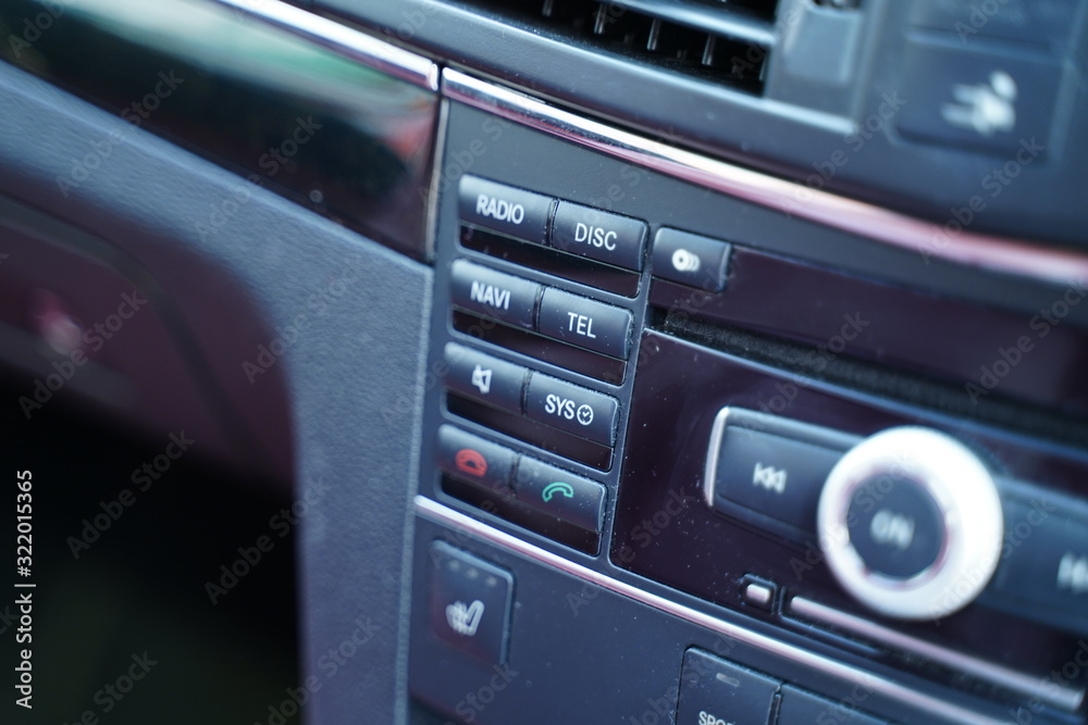 Fototapeta premium Modern car's interior design and details