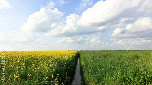 Timelpase of clouds in Tuscany, Italy
