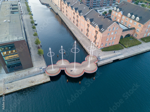 Circle Bridge in Copenhagen, Denmark photo