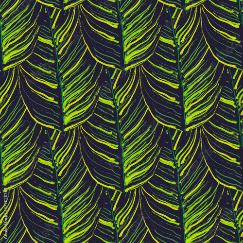 Tropical Leaf. Modern Motif. Jungle Print. Foliage
