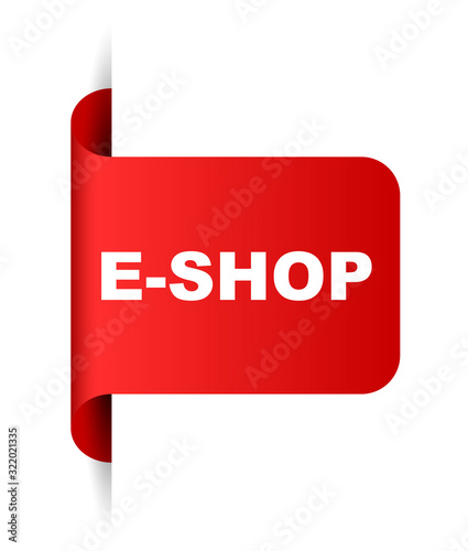 red vector banner eshop
