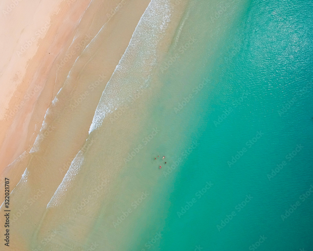 Fototapeta premium Playa desde dron