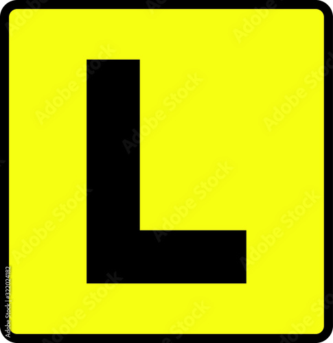learner driver car icon