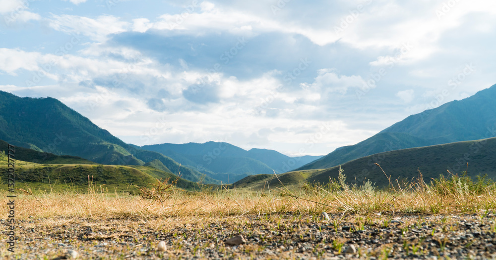 Background image of a mountain landscape. Russia, Siberia, Altai Background image of a mountain landscape. Russia, Siberia, Altai