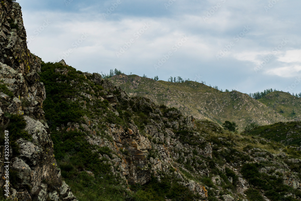 Background image of a mountain landscape. Russia, Siberia, Altai Background image of a mountain landscape. Russia, Siberia, Altai