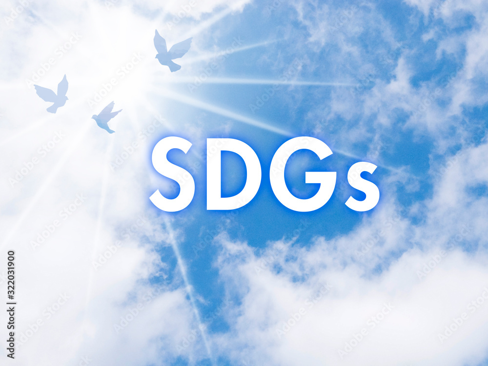 Fototapeta premium SDGs イメージ 青空