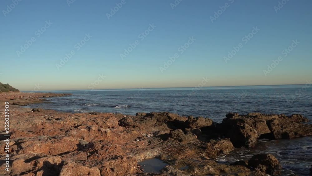 The coast of the renega in Oropesa del Mar The coast of the renega in Oropesa del Mar
