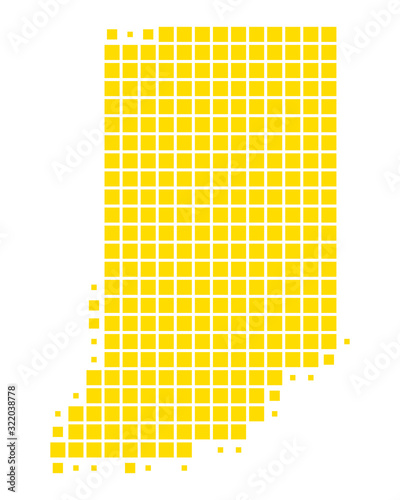Karte von Indiana