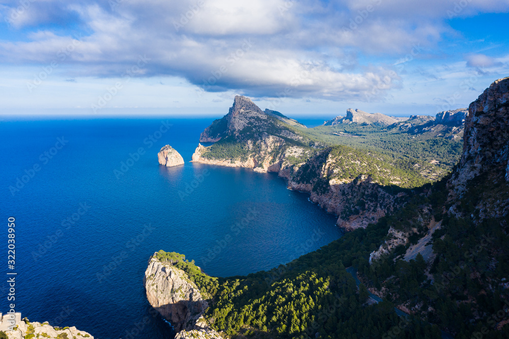 Φωτογραφία Aerial view of the Cape Formentor