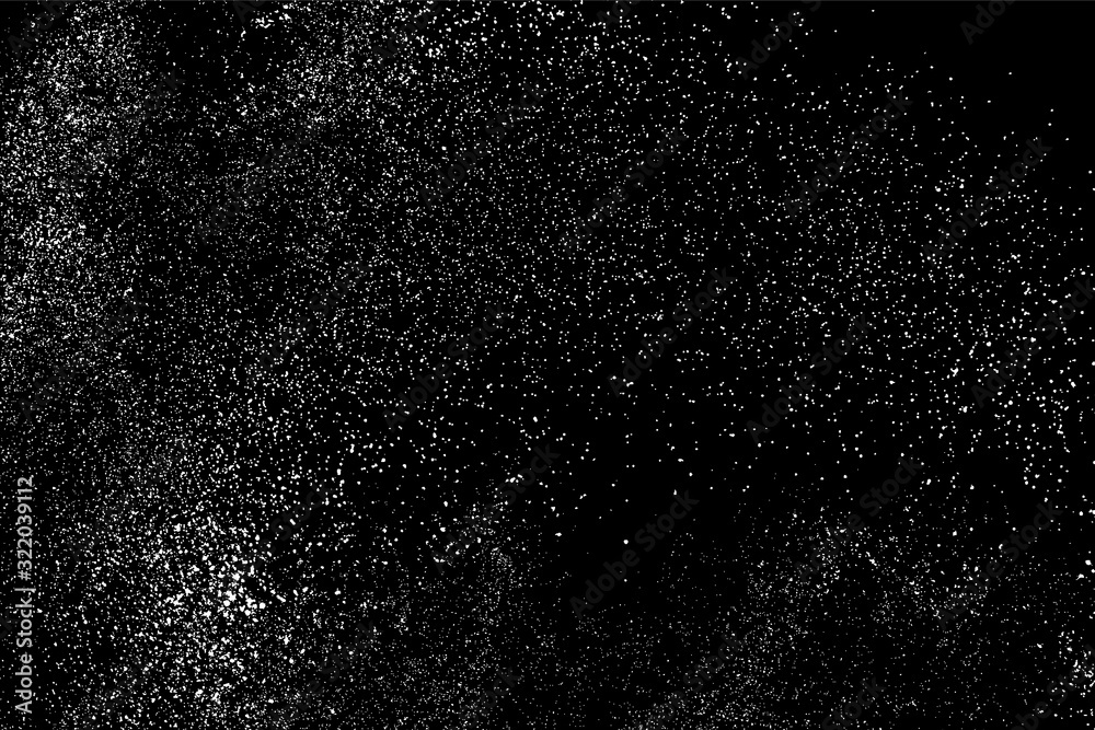 Obraz premium Grain abstract texture isolated on black background. Noise design element. Distress overlay textured. Vector illustration,eps 10.