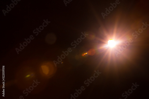 Lens Flare Orange Bright