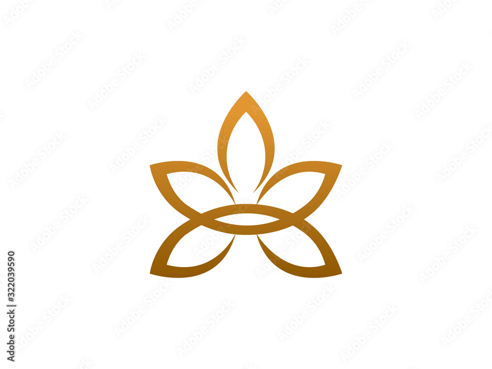 beautiful lotus leaf logo template design, icon, symbol beautiful lotus leaf logo template design, icon, symbol