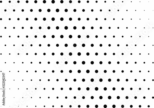 Abstract halftone dotted background. Monochrome grunge pattern with dot and circles. Vector modern pop art texture for posters, sites, business cards, cover, postcards, labels, stickers layout.