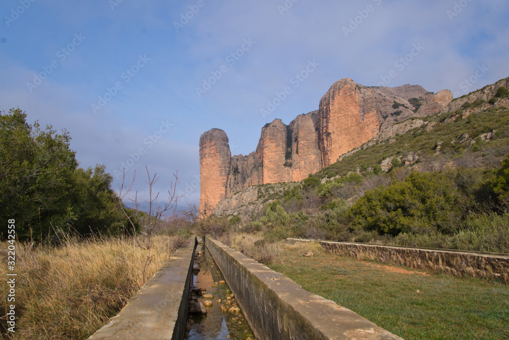 Fototapeta premium Mallos de Riglos Climbing Tourism Mountain