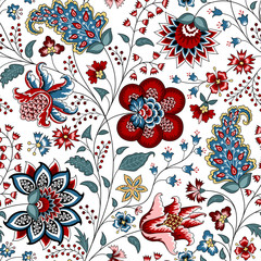 Fotobehang Paisley patronen Chintz bloemenpatroon Indiase stof  © Sveta_Aho