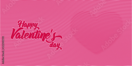 Valentine's day card. Vector heart texture.
