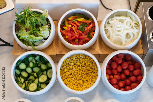 Various vegetable bowls