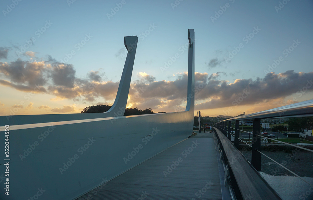 Foto de Walking Around Te Matau A Pohe Bridge in Whangarei New Zealand